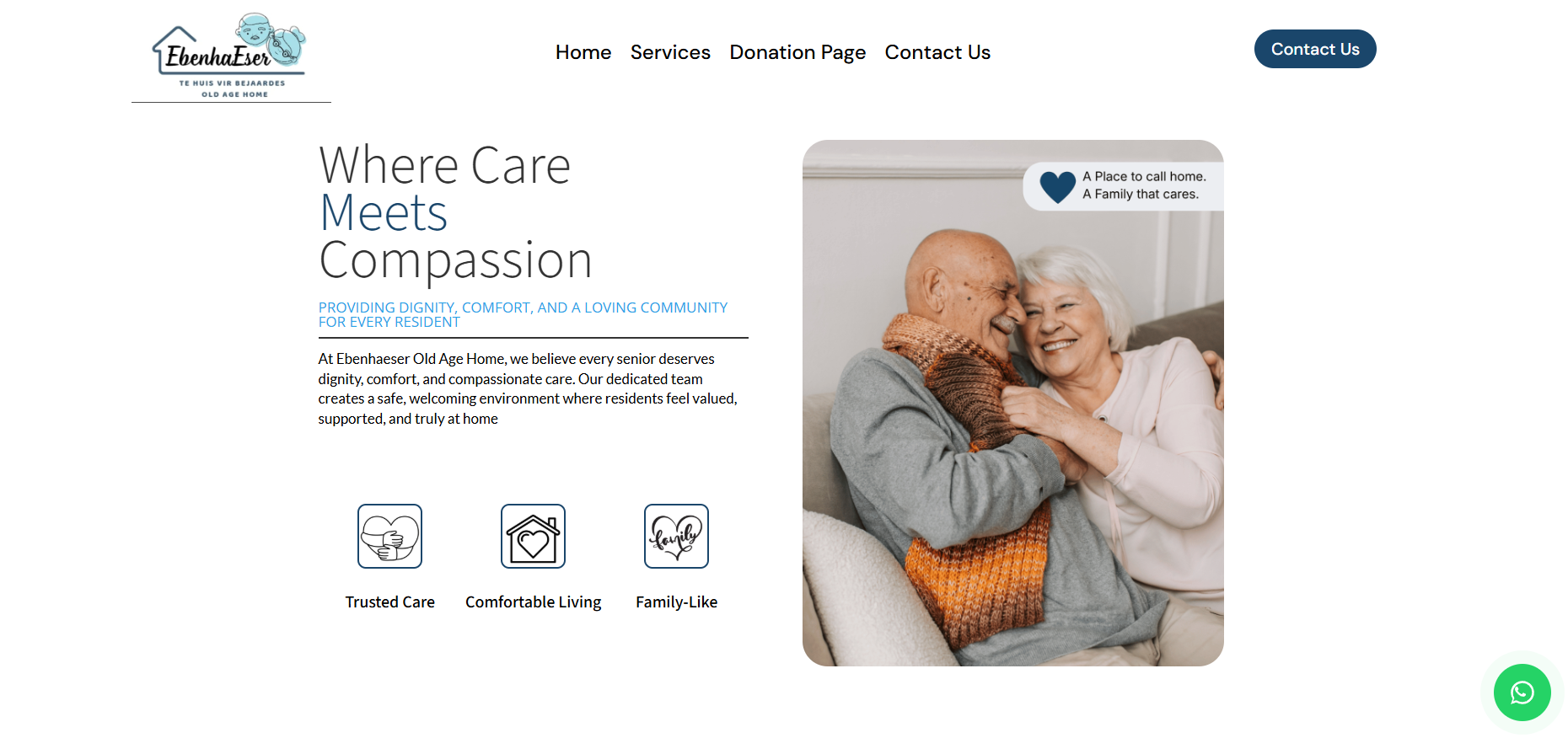 Ebenhaeser Old Age Home website
