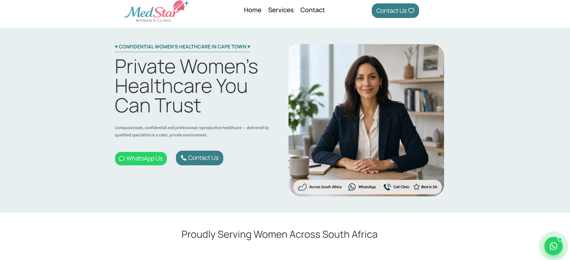 MedStar Women's Clinic website